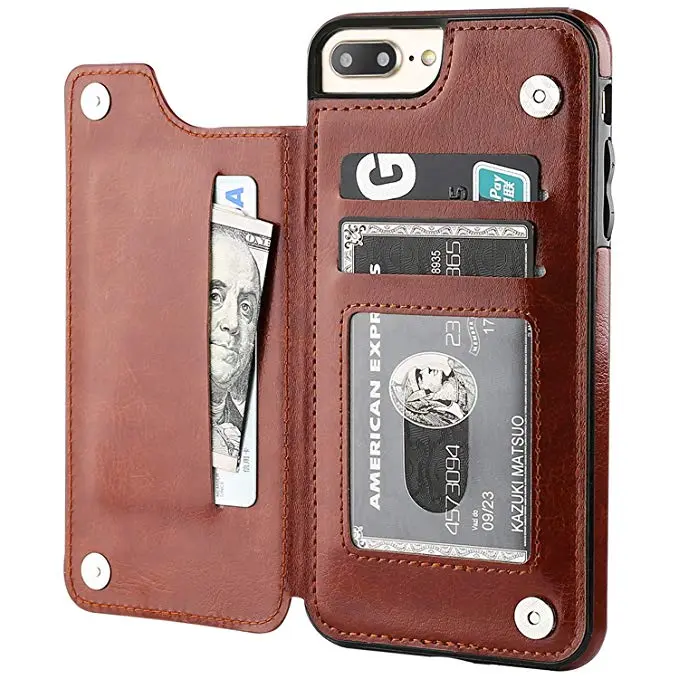 Colorful Flip Wallet Case for iPhone